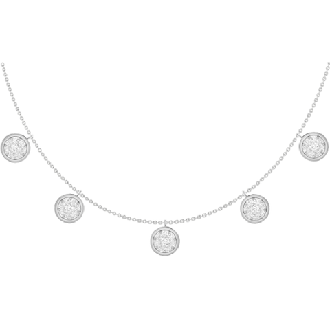 Classic Beads Lab Grown Diamond Necklace Pendant (0.27 ct)