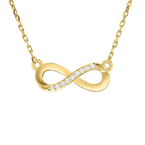 Infinity Love Lab Grown Diamond Necklace Pendant (0.05 ct)