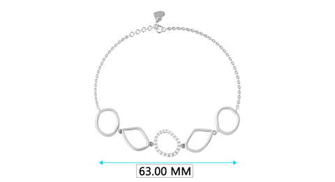 Geometric Design Lab Grown Diamond Bracelet (0.18ct)