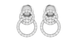 INTERLINK HOOPS - FULL DIAMOND EARRING Dovediamond 925 Silver