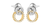 INTERLINK HOOPS - FULL DIAMOND EARRING Dovediamond 18K Yellow Gold