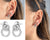 Interlink Hoops Full Circle Lab Diamond Earring (0.34 ct)
