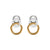 Interlink Hoops Half Circle Lab Diamond Earring (0.13 ct)