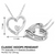 Double Heart Lab Grown Diamond Necklace Pendant (0.02 ct)
