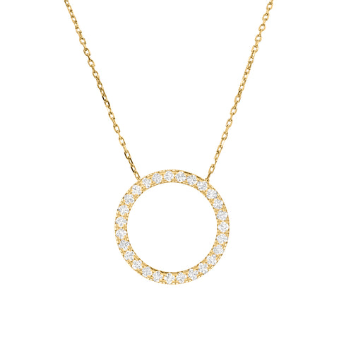 Circle Of Trust Lab Diamond Necklace Pendant (0.10 - 0.27ct)