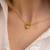 Double Heart Lab Grown Diamond Necklace Pendant (0.02 ct)